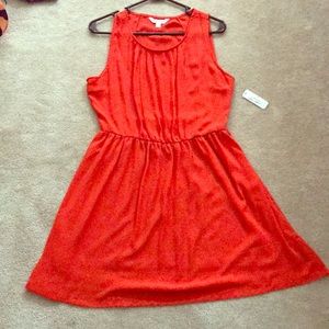 Red-Orange Summer Dress
